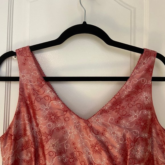 Donna Ricco Embroidered Silk Dress - Picture 2 of 6